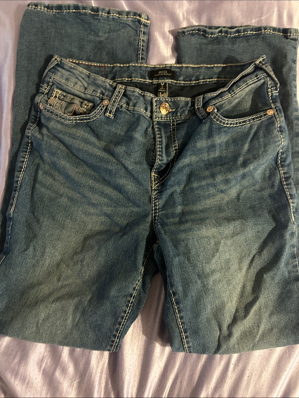 True Religion High-Rise Women's Blue Denim Jeans